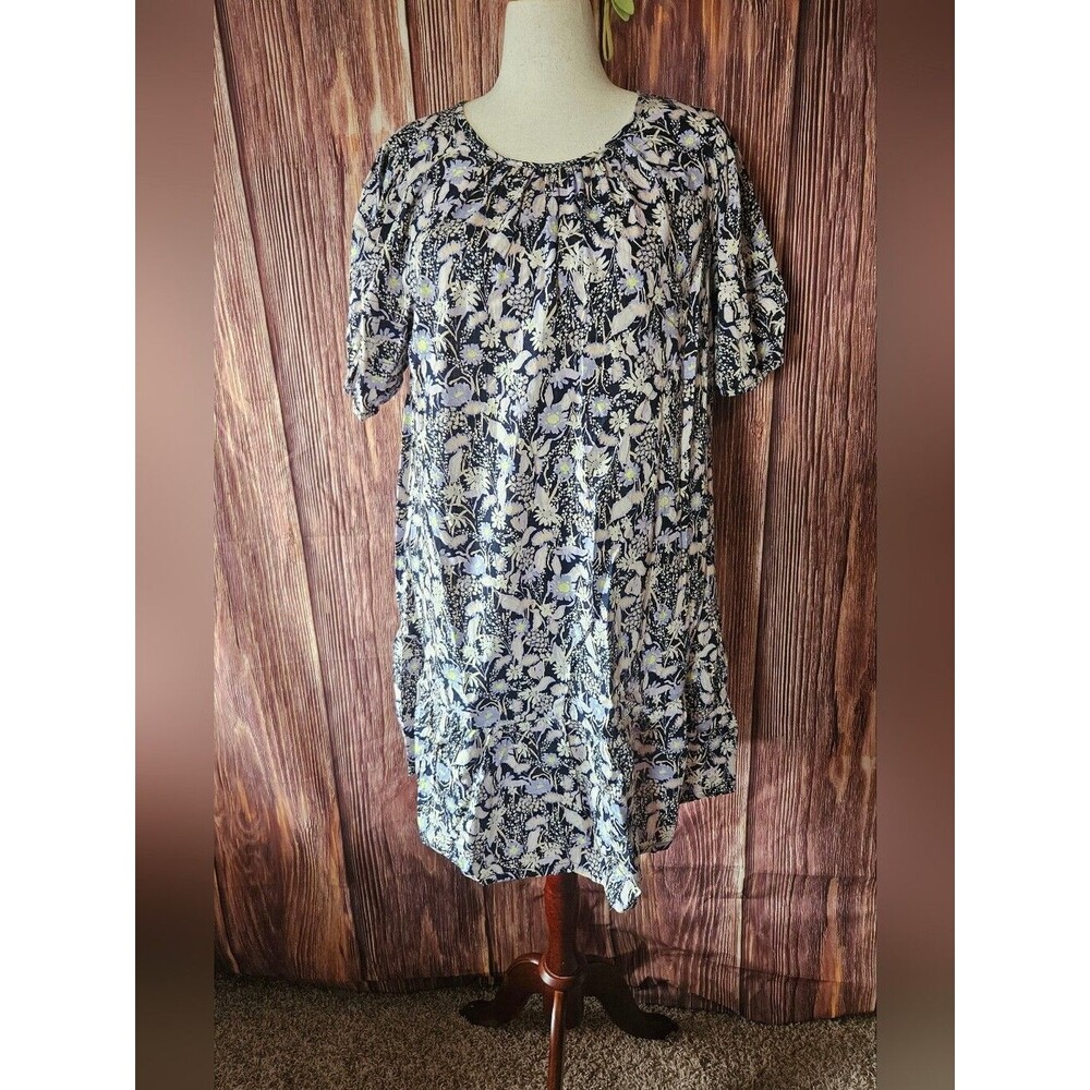 Ava & Viv Cotton Floral Print Shift Dress Plus Size X
